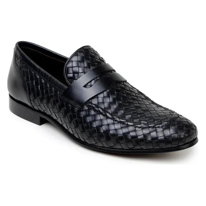 Belvedere Luca: Luxus-Penny Loafer aus italienischem Leder in elegantem Schwarz. Stilvoll, bequem, unwiderstehlich!